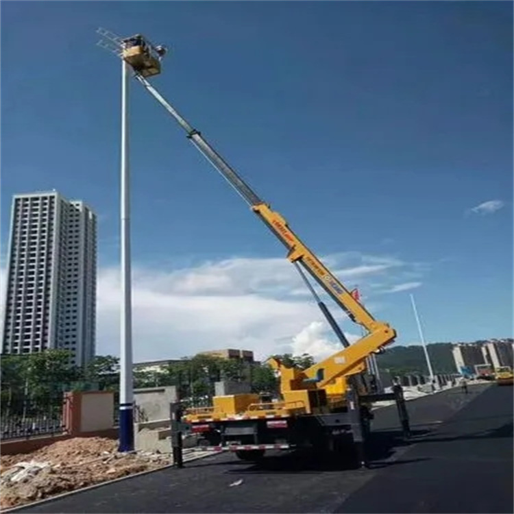 英德维修路灯的曲臂升降车出租